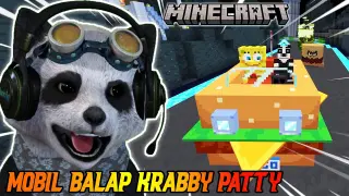 POO PANDA DAN SPONGEBOB IKUT BALAPAN PAKAI KRABBY PATTY!!! - Minecraft Spongebob Squarepants #3