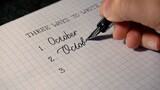 [Calligraphy]Three ways to write flourish October|English handwriting
