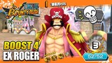 6★ BOOST 4 EX ROGER [52/52 MAX BOOST!!😈] SS League Battle Gameplay | ONE PIECE Bounty Rush | OPBR