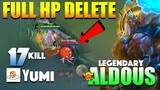 Two Punch Instant Delete! Brutal Aldous Gameplay | Former Top 1 Global Aldous Gameplay Yumi ~ MLBB