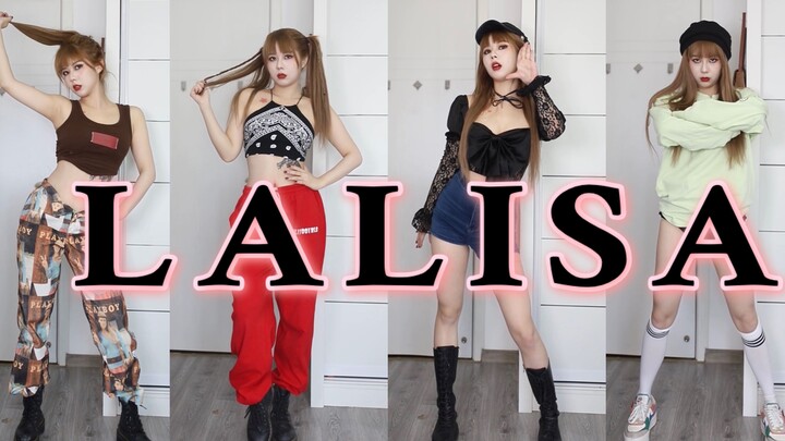 超飒！Lisa solo曲《Lalisa》翻跳 4套换装