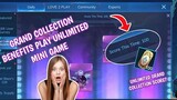 Grand Collection Benefits Bug free unlimited Mini game and Score in Mobile Legends