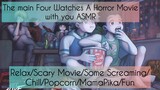 The Main HxH Four watched a Horror Movie with you ASMR (some screaming/Leopika)