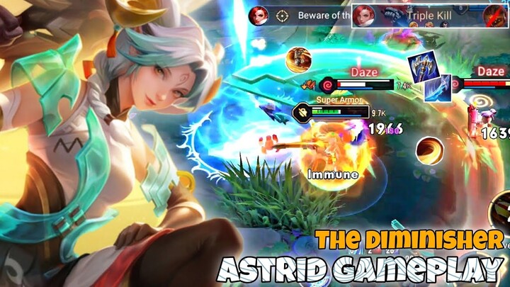 Astrid Jungle Pro Gameplay | New Item The Diminisher | Arena of Valor Liên Quân mobile CoT