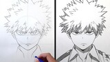 How to Draw BAKUGO KATSUKI [Boku no Hero Academia] - Step by step