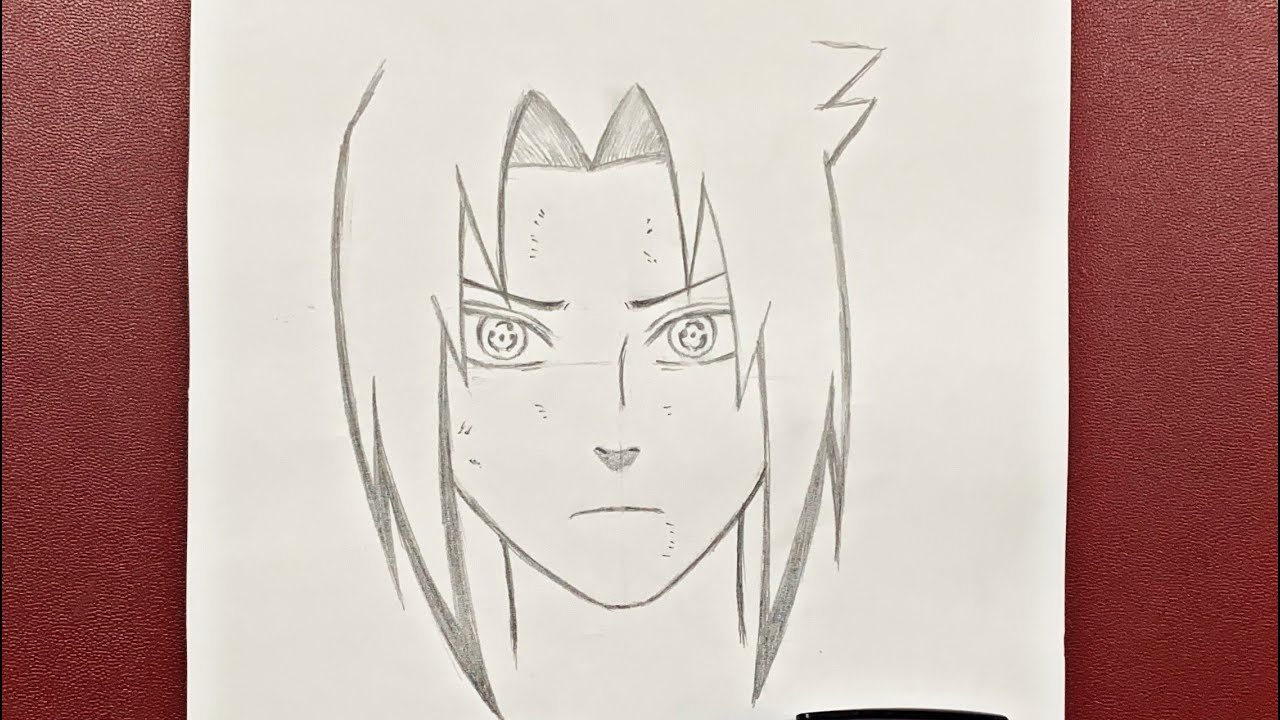 vẽ Sasuke Uchiha đơn giản  BoCha  how to draw sasuke uchiha  YouTube