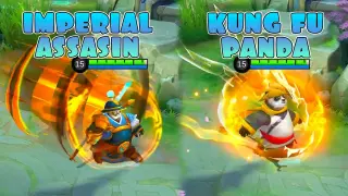 Akai Kung Fu Panda Collab Skin VS Imperial Assassin | MLBB Comparison