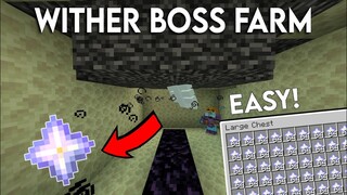 How to Kill The Wither in Minecraft Bedrock 1.18 Easy Wither Farm