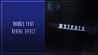 after effects | double text reveal effect