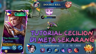 Tutorial Cecilion Di Meta Sekarang | The Best Gameplay Cecilion, Best Build and Emblem