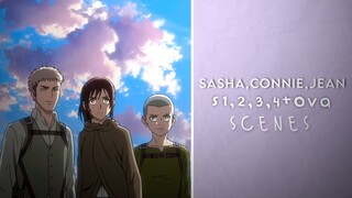 Sasha, Connie and Jean Scenes || Attack on Titan