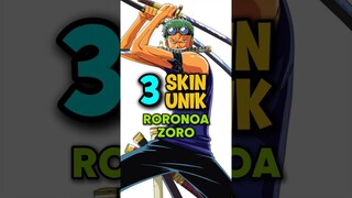 3 Skin Unik Zoro 🤣 #reviewanime #onepiece