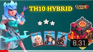 Th10 Hybrid Attack _ Cara Menggunakan Strategi Miner Hog Town Hall 10 Clash of Clans Part 2