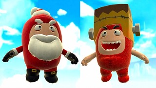 Oddbods Turbo Run - Santa Fuse vs Halloween Fuse