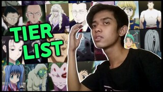 MY HUNTER X HUNTER CHARACTER TIER LIST