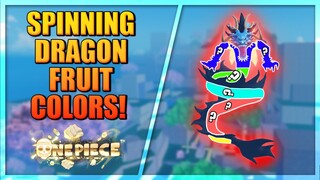 Dragon Fruit Colors Showcase in A One Piece Game