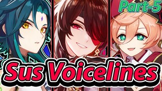 Some Suspicious/Interesting Voice lines - Genshin Impact | Part-5 ft. Xiao, Beidou, Sucrose, Yanfei