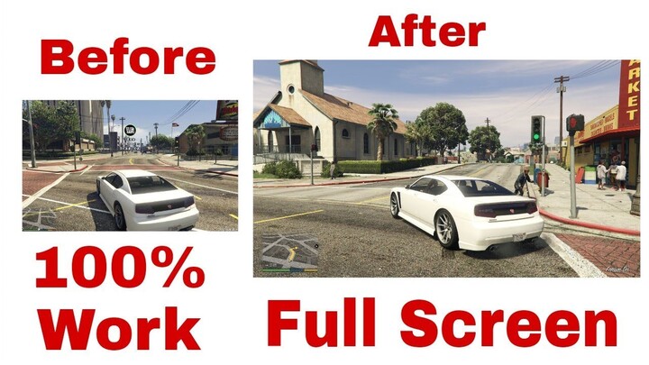 How To Set Gta 5 Full Screen | New Trick 100% Works | Technical Amer