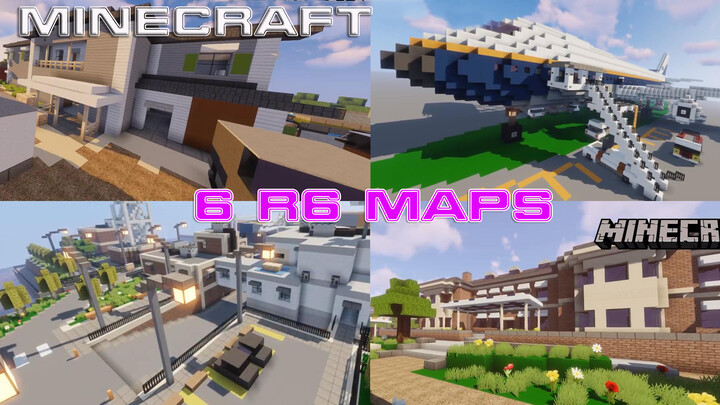 【Gaming】You can now use R6 on Minecraft! All maps revealed!