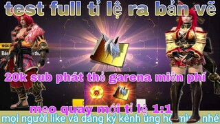 Garena free fire| test full tỉ lệ ra bản vẽ thần thoại phá vòng quay chế tác lấy lục thiên hồ