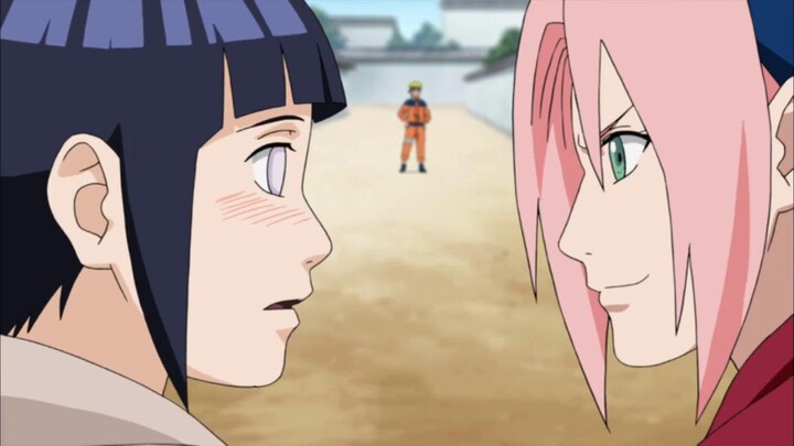 Hinata heard that Sakura was going to show Naruto the fireworks together - Hinata trained with Neji