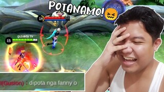 PINAGTRIPAN NG FANNY KO SI GUSION GALIT NA GALIT 😂| MOBILE LEGENDS