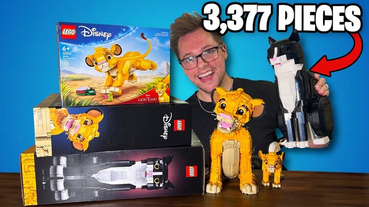 Building *EVERY* Cat LEGO Set In 24 Hours...