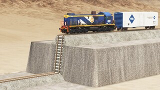 Trains vs Incomplete Railway | BeamNG.Drive