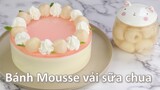 Bánh mousse vải sữa chua | Lychee Yogurt Mousse Cake