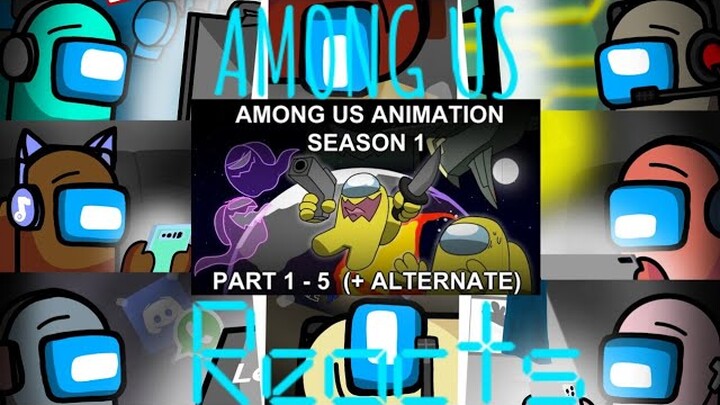 Among Us Reacts to Among Us Animation Season 1 + Alternate part 1 (Made By Rodamrix) [Virtual ver.]
