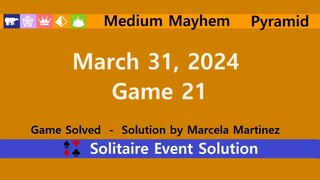 Medium Mayhem Game #21 | March 31, 2024 Event | Pyramid