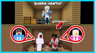 MIPAN & ZUZUZU PRANK AKUDAV BUAT RUMAH HANTU RAHASIA DI BAWAH RUMAH MINECRAFT! AKUDAV KETAKUTAN