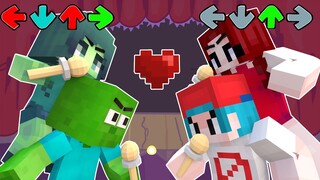 Monster School: Minecraft vs Friday Night Funkin - Zombie Love Curse | Minecraft Animation