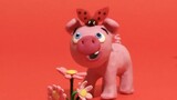 Baby pig Stop motion cartoon for children - BabyClay