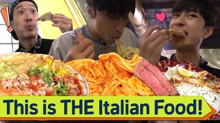 Let's Have Original Pizza&Pasta for Lunch in Italy!😋 | Carefree Travelers 2