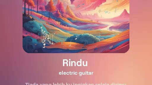 Video Lagu Viral Rindu Electric guitar