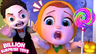 Bayi mendapat ketakutan halloween yang besar dari saudara kandung - Kids Cartoon-BillionSurpriseToys