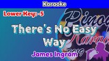There's No Easy Way by James Ingram (Karaoke : Lower Key : -5)