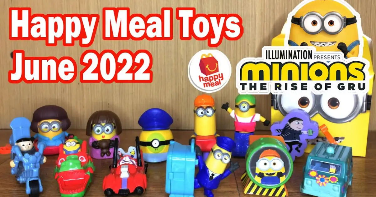 Mcdo June 22 Happy Meal Minions The Rise Of Gru Unboxing Bilibili