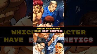 Which character have Best Genetics 😱😍❗️❗️#baki #anime #shorts