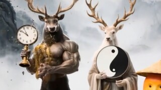 "AI Shanhaijing" Mr. Steel Pipe Deer and his Master's Daily Life PART 1 luguanluguanlulushijiandaole