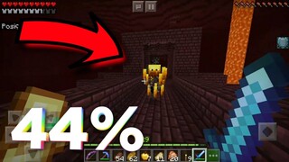 Minecraft PE - Mas o que é isso?? | Gameplay Survival 44%