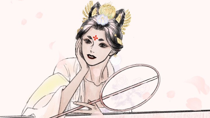 [เจ้าหญิงไทปิง × ซ่างกวนหว่านเอ๋อ/หวังชวนเฟิงหัวหลู่ เขียนด้วยลายมือโดยผิงหว่าน]