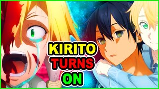 Kirito Turns On? Kirito Glows Golden | SAO Alicization War of Underworld Episode 17