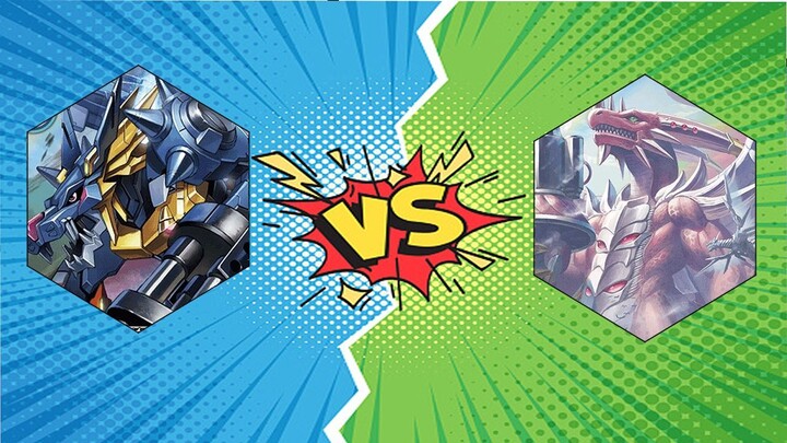 [Digimon Card Game] MetalGarurumon X vs Examon
