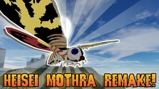 HEISEI MOTHRA REMAKE UPDATE SHOWCASE! | Roblox Kaiju Universe