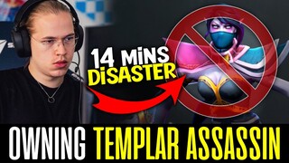 Topson OWNING Templar Assasin in Mid Lane SO HARD - 14 mins DISASTER!