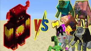 NETHER WARDEN VS SPIDER KING NETHER WARDEN VS MUTANT PIGLIN NETHER WARDEN VS MUTANT ZOMBIE