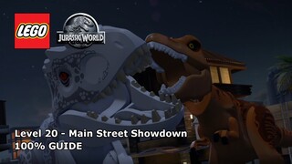 #20 Main Street Showdown 100% Guide - LEGO Jurassic World