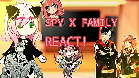 🌸{  Spy x family react to themselves! } anya X damian💓 loid X yor 💗🌹